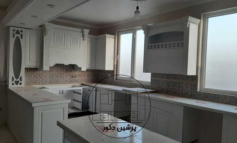 نمونه کار کابینت ممبران روکش PVC [ کابینت کلاسیک ممبران ]